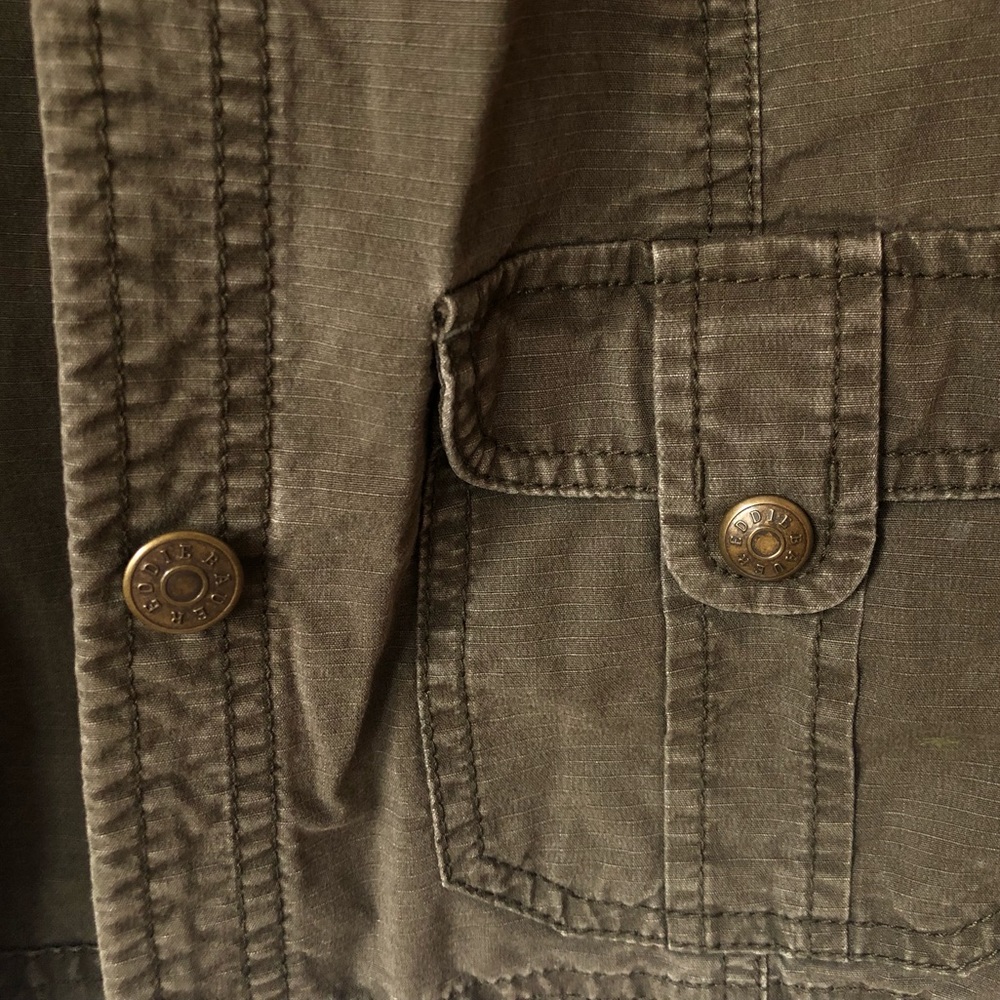 Eddie Bauer Green Canvas Jacket - Picture 2 of 4